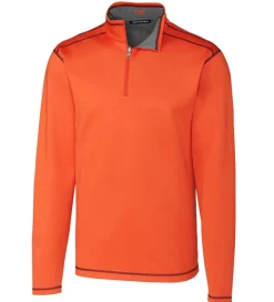 Cutter u0026 Buck Cutter & Buck Evergreen Reversible Overknit Quarter-Zip Pullover- Pullovers & Layers