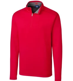 Cutter u0026 Buck Cutter & Buck Evergreen Reversible Overknit Quarter-Zip Pullover- Pullovers & Layers