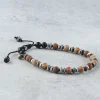 Kenton Michael Jasper Wood Bead Bracelet- Miscellaneous