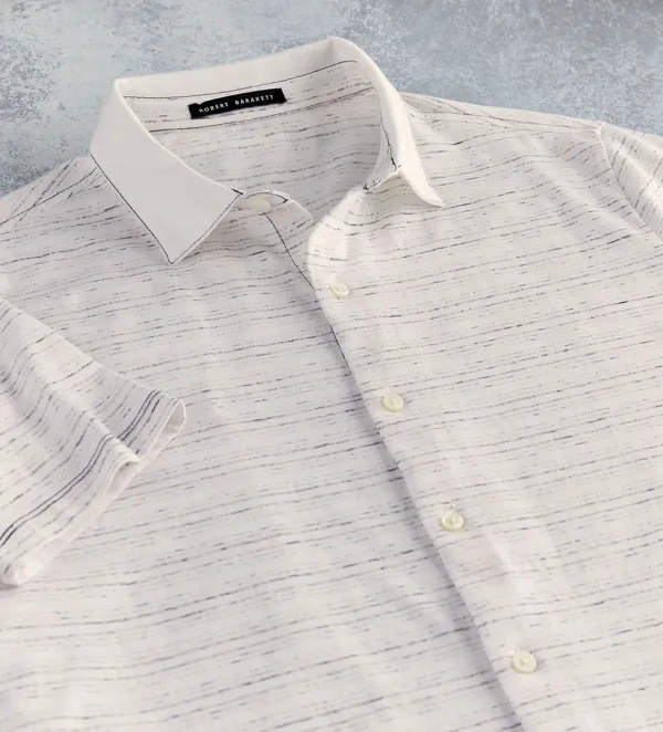 Robert Barakett Torchwood Knit Short Sleeve Sport Shirt- Short Sleeve Sport Shirts
