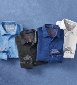 Robert Graham Andretti Paisley Long Sleeve Sport Shirt- Long Sleeve Sport Shirts