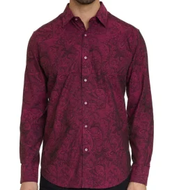 Robert Graham Andretti Paisley Long Sleeve Sport Shirt- Long Sleeve Sport Shirts