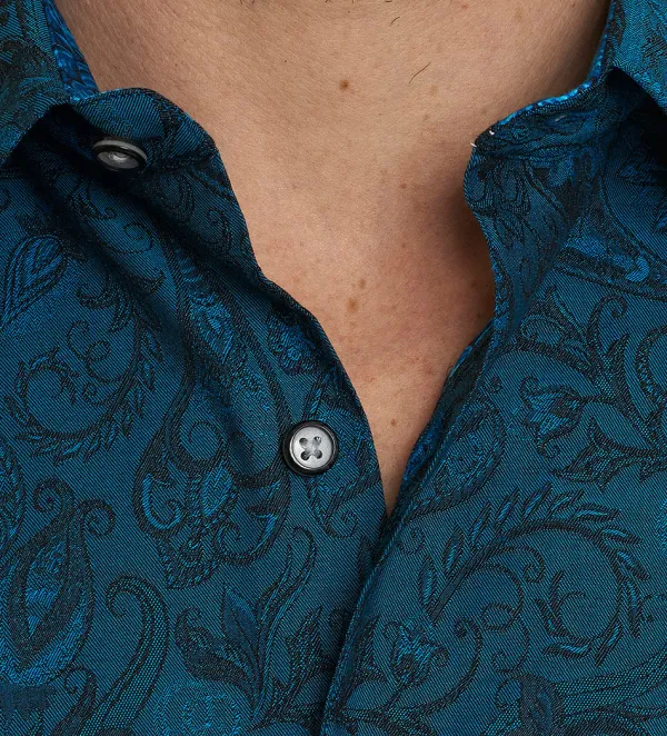 Robert Graham Andretti Paisley Long Sleeve Sport Shirt- Long Sleeve Sport Shirts