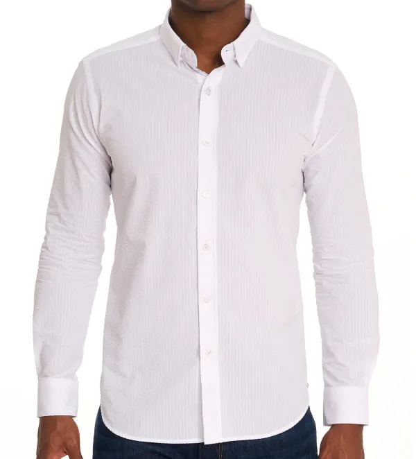 Robert Graham Andrews Seersucker Shirt- Long Sleeve Sport Shirts