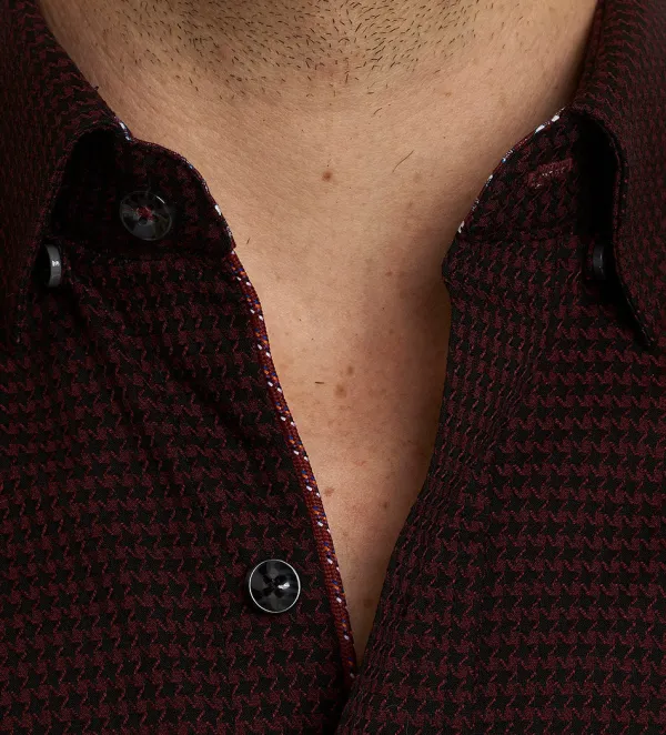 Robert Graham Everett Neat Modern Americana Sport Shirt- Long Sleeve Sport Shirts