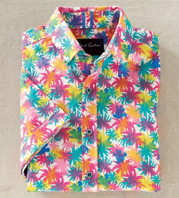 Robert Graham Palm Cove Short Sleeve Sport Shirt- Short Sleeve Sport Shirts