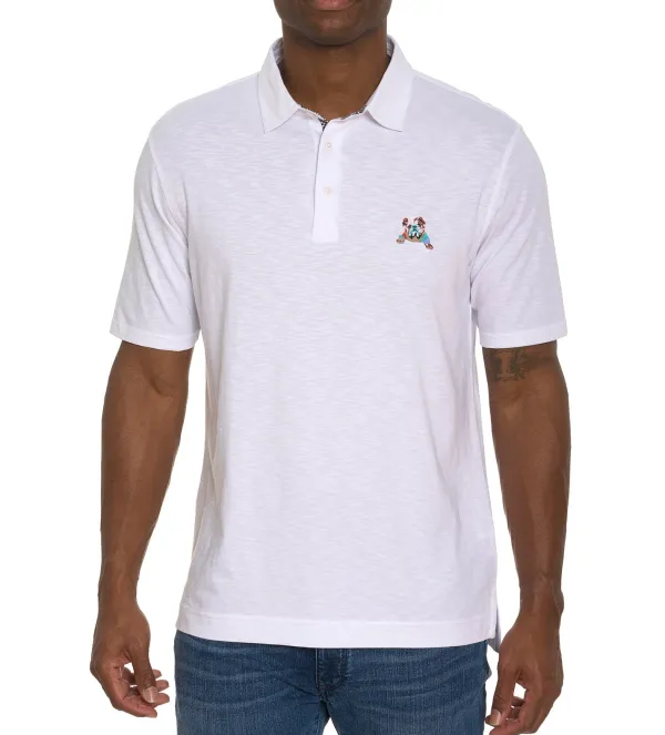 Robert Graham Short Sleeve Vandam Knit Polo- Polos & Knits