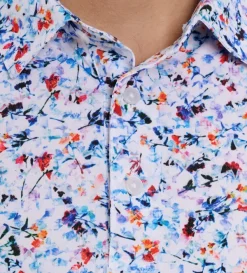 Robert Graham Short Sleeve Lucca Knit Polo- Polos & Knits