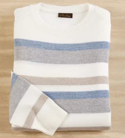 Stenstroms Striped Merino Wool Sweater- Pullovers & Layers