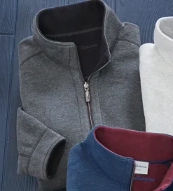 Tommy Bahama Flipshore Reversible Half-Zip Pullover- Pullovers & Layers