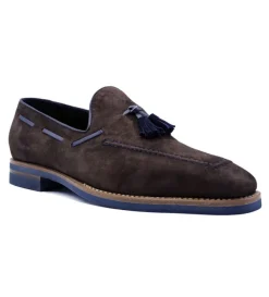 Zelli Carmen Sueded Goatskin Tassel Loafer- Dress Shoes